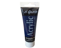 Acrilico EL GRECO, Tubo c/ 75ml, Azul Cobalto