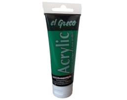 Acrilico EL GRECO, Tubo c/ 75ml, Verde Permanente
