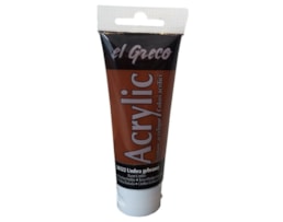 Acrilico EL GRECO, Tubo c/ 75ml, Castanho
