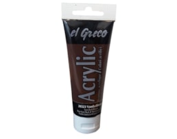 Acrilico EL GRECO, Tubo c/ 75ml, Castanho Vandyke