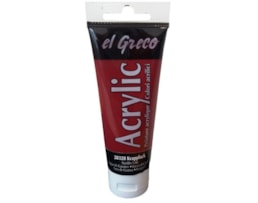 Acrilico EL GRECO, Tubo c/ 75ml Vermelho Escuro
