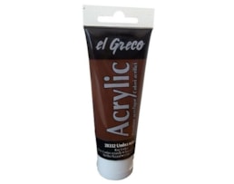 Acrilico EL GRECO, Tubo c/ 75ml Castanho Escuro