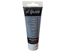 Acrilico EL GRECO, Tubo c/ 75ml Cinza Escuro