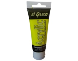 Acrilico EL GRECO, Tubo c/ 75ml Amarelo Fluor