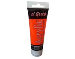 Acrilico EL GRECO, Tubo c/ 75ml Laranja Fluor
