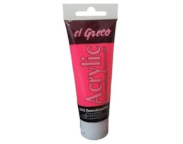 Acrilico EL GRECO, Tubo c/ 75ml Rosa Fluor