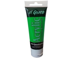 Acrilico EL GRECO, Tubo c/ 75ml Verde Fluor