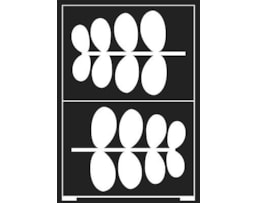 Stencil Flexivel, A5, Folhas