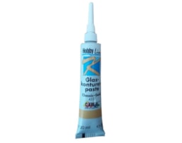 Contorno em pasta, HOBBY LINE, p/ vidro, Tubo c/20ml, Ouro