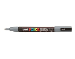 Marcador Uni Posca PC-3M, traço 0,9-1,3mm, Cinza
