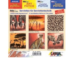 Guardanapos Hobby Line, "Imp. Africanas"  6 motivosX2 Pçs