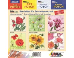 Guardanapos Hobby Line, "Flores de Verão"  6 motivosX2 Pçs
