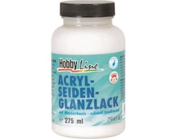 Verniz Acrílico Hobby Line, Base água, acetinado, 275ml