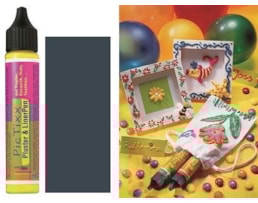 Tinta relevo Hobby L.Pic tixx Pluster&Liner, 29ml, Cinza