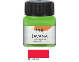 Tinta Javana tecidos claros, 20ml. 04-Vermelho Claro