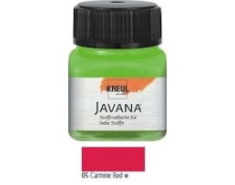 Tinta Javana tecidos claros, 20ml. 05- Carmin