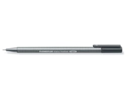 Marcador Staedtler Triplus Fineliner 334-8, Cinzento