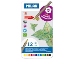 Lápis cor Milan, Refª 80057, Cxa. metálica c/ 12 cores