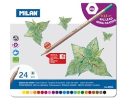 Lápis cor Milan, Refª 80058, Cxa. metálica c/ 24 cores