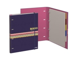 Dossier A4 Ambar 4 Arg. c/ recarga + Ind. Boho Chic