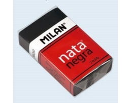 Borracha Milan, preta, refª CPM7030CF (3,9X2,4X1cm)