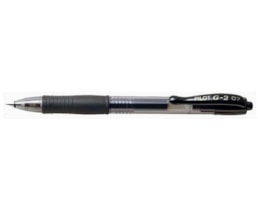 Esferográfica Pilot G-2, 0,7, retrátil, Preto