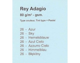 Papel Fotocopia Adagio A3 -29,7X42, 80g Azul Céu - 26