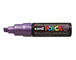 Marcador Uni Posca PC-8K Perm., traço  8mm, Violeta metal
