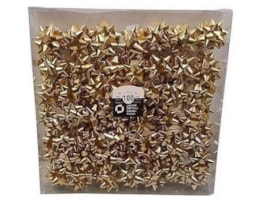 Laços p/ prendas 2", metal Ouro, Cx. 100
