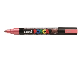 Marcador Uni Posca PC-5M, traço 1,8-2,5 mm,  Encarnado metal