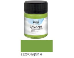 Tinta Javana p/seda, Frs. c/50 ml. verde oliva