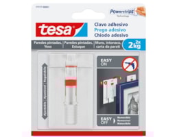 Prego Adesivo Tesa 77777, Ajustável, removivel, 2X2kg