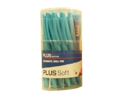 Esferográfica Plus Soft, Retrátil, Exp. 25, R81040, Az. Cl.