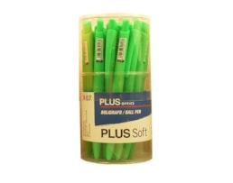 Esferográfica Plus Soft, Retrátil, Exp. 25, R81041, Vd. Cl.