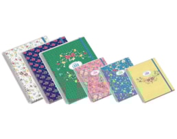 Caderno A4 Ambar Esp. C/Dura c/elástico, 120fls. Lusa, Paut.