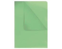Classificador PP 0,18mm, A4, rígido, "L", Verde