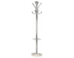 Bengaleiro Cromado 8 Cabides com base mármore