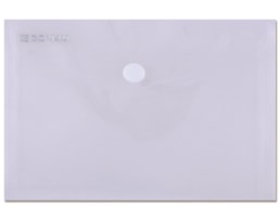 Envelope PP c/ botão Donau A6, (115X150), transparente