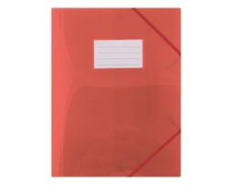 Capa PP Donau,  C/Elastico A4, (245X315), PP, encarnado