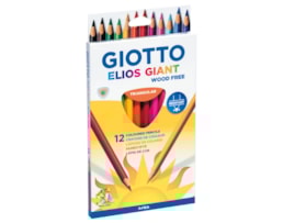 Lápis Cor Giotto Elios Giant (Maxi), c/12 cores Ref.221500