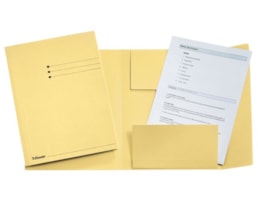 Dossier Cart. Esselte c/3 Abas A4 L.2 cms 1033306 amarelo