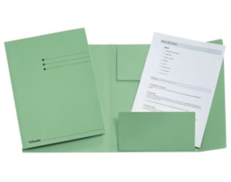 Dossier Cart. Esselte c/3 Abas A4 Lomb 2 cms 1033308 Verde