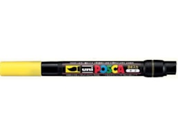 Marcador Uni Posca Pincel PCF-350, amarelo