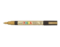 Marcador Uni Posca PC-3M, traço 0,9-1,3mm, Ouro