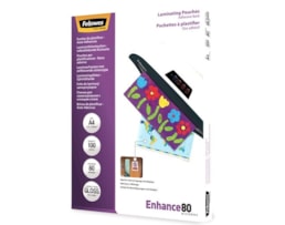 Bolsas Plastificar Adesivas  80 MIC. Brilho A4 Pack 100