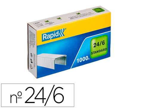 5000 Agrafes Rapid Strong 24/6 - Pour Agrafeuses F30, FM32, Série S, Etc.