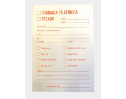 Blocos Recados Telefone c/ 100 fls.