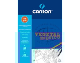 Caderno A3 Vegetal (Esquiço) Canson 80fls 50/55grs R.5630