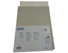 Separadores Lands, 85010,A4, PP, c/10P. Pestana Personalizav