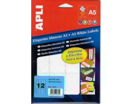 Etiquetas Apli A5 34X67 refª 1875 c/180 etiq.